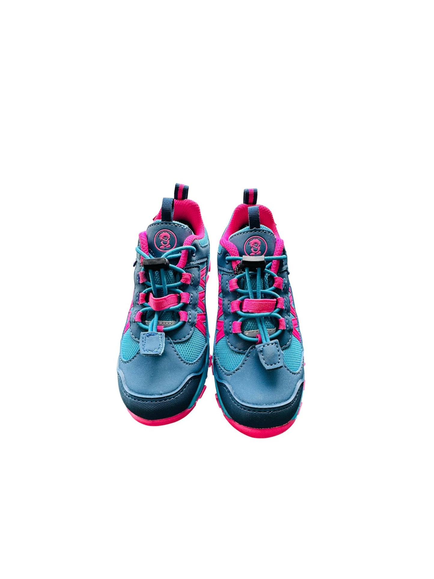 Trollkids Tronfjell Hiker Low barnaskór í dökktúrkís/ljósmagenta