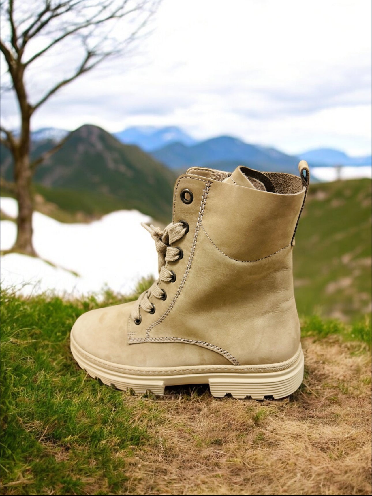 Gabor Comfort Soft Nubuk Silk Frotte Damen Stiefeletten in Beige Herstellernummer : 32.515.31 (Letzte Stück) - Lieber Deem Billiger Shop
