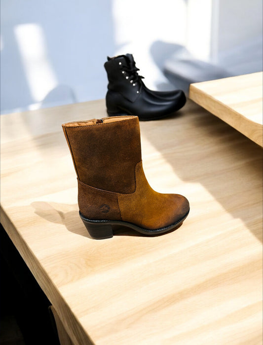 Travelin Damen Mortain Stiefel in Farbe Cognac ( Letzte Stück ) - Lieber Deem Billiger Shop