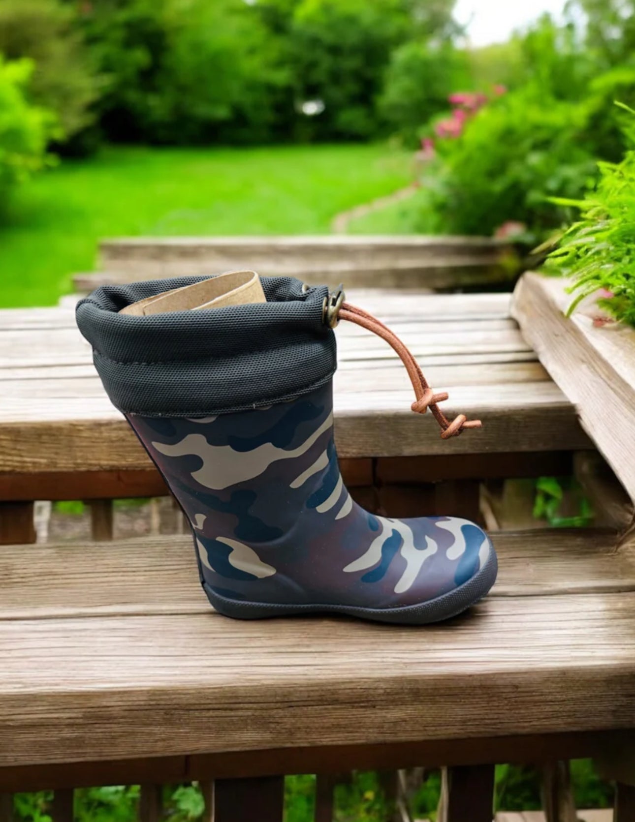 Bisgaard Thermo children's rubber boots in leopard