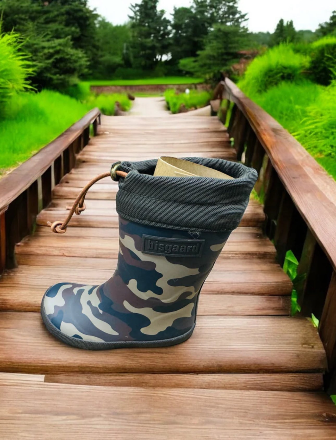 Bisgaard Thermo children's rubber boots in leopard