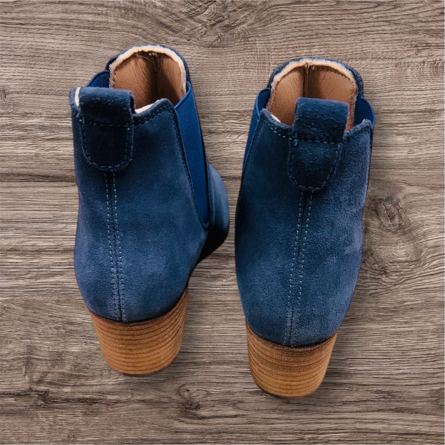 G. Quarenghi Damen Leder Ankle Boots Blau ( Letzte Stück ) - Lieber Deem Billiger Shop