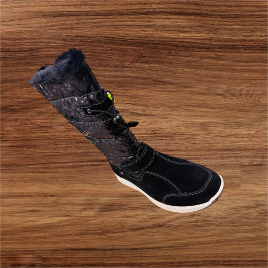 Lurchi Damen Leder-Winterstiefel in Schwarz ( Letzte Stück ) - Lieber Deem Billiger Shop