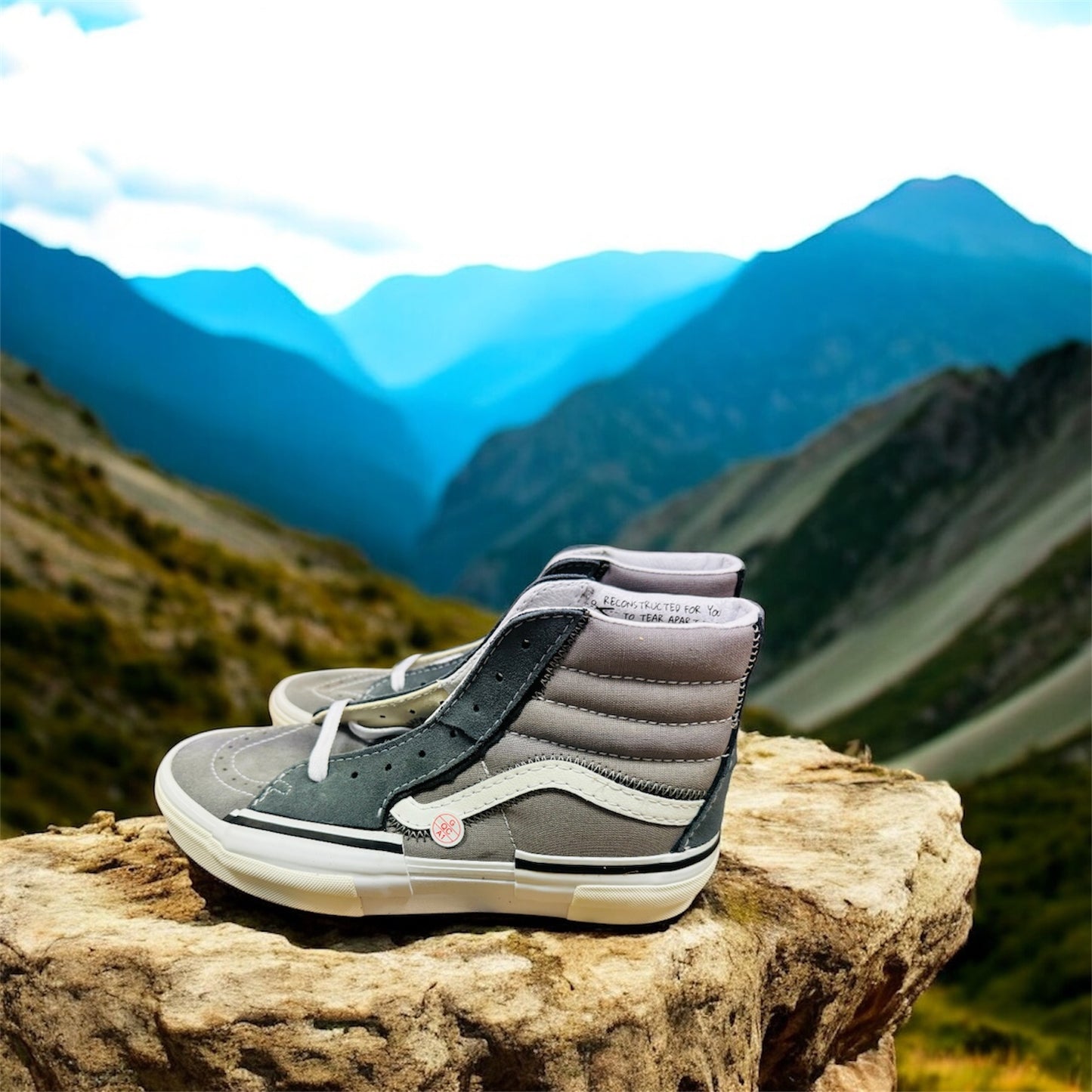 Vans Sk8-Hi Reconst Unisex Schuhe in Grau Herstellernummer: VN0005UKGRY1 ( Letzte Stück ) - Lieber Deem Billiger Shop