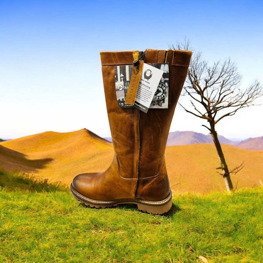 Travelin Varde Damenstiefel Cognac ( Letzte Stück ) - Lieber Deem Billiger Shop