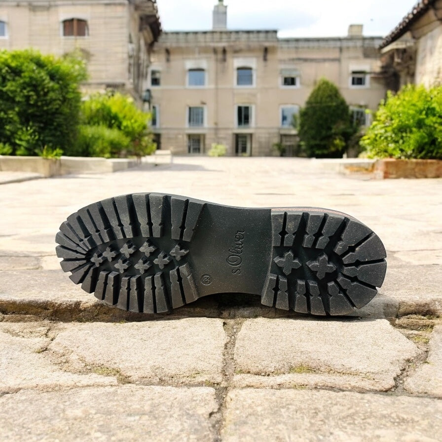 S.Oliver Damen Schnürboots in Schwarz Herstellernummer : 5-25204-41/1/39 ( Letzte Stück ) - Lieber Deem Billiger Shop