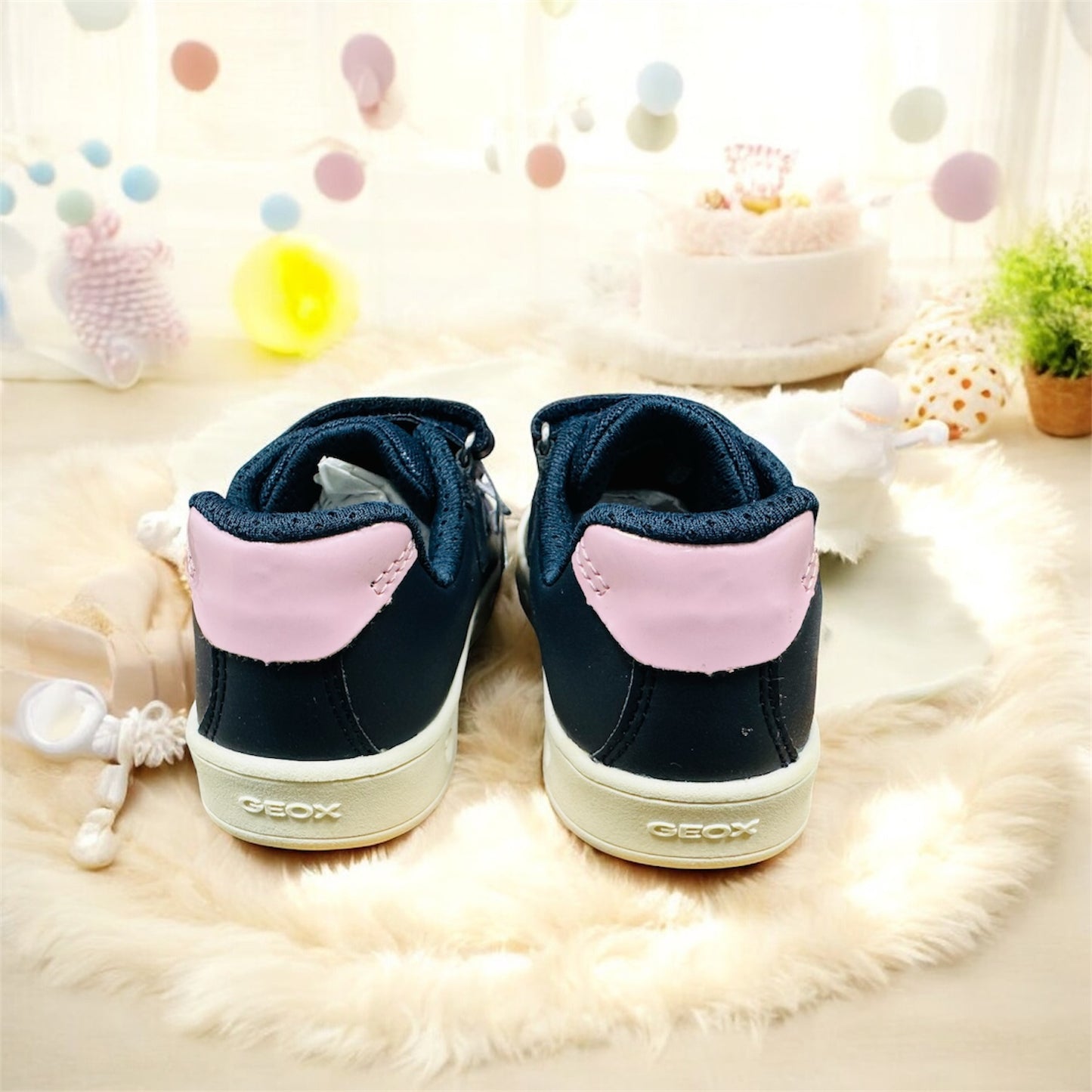 Geox Skyline Mädchen Kinder Sneaker in Navy / Rosa Farbe Herstellernummer: J458WA OOOBC NAVY/PINK geox use only 1351 4488 C0694 ( Letzte Stück ) - Lieber Deem Billiger Shop