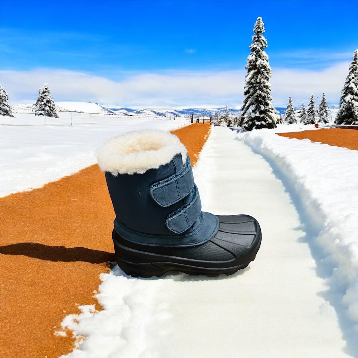 Wheat Thy Thermo Pac Winter Stiefel für Kinder in Navy Herstellernummer : WF358i ( Letzte Stück ) - Lieber Deem Billiger Shop