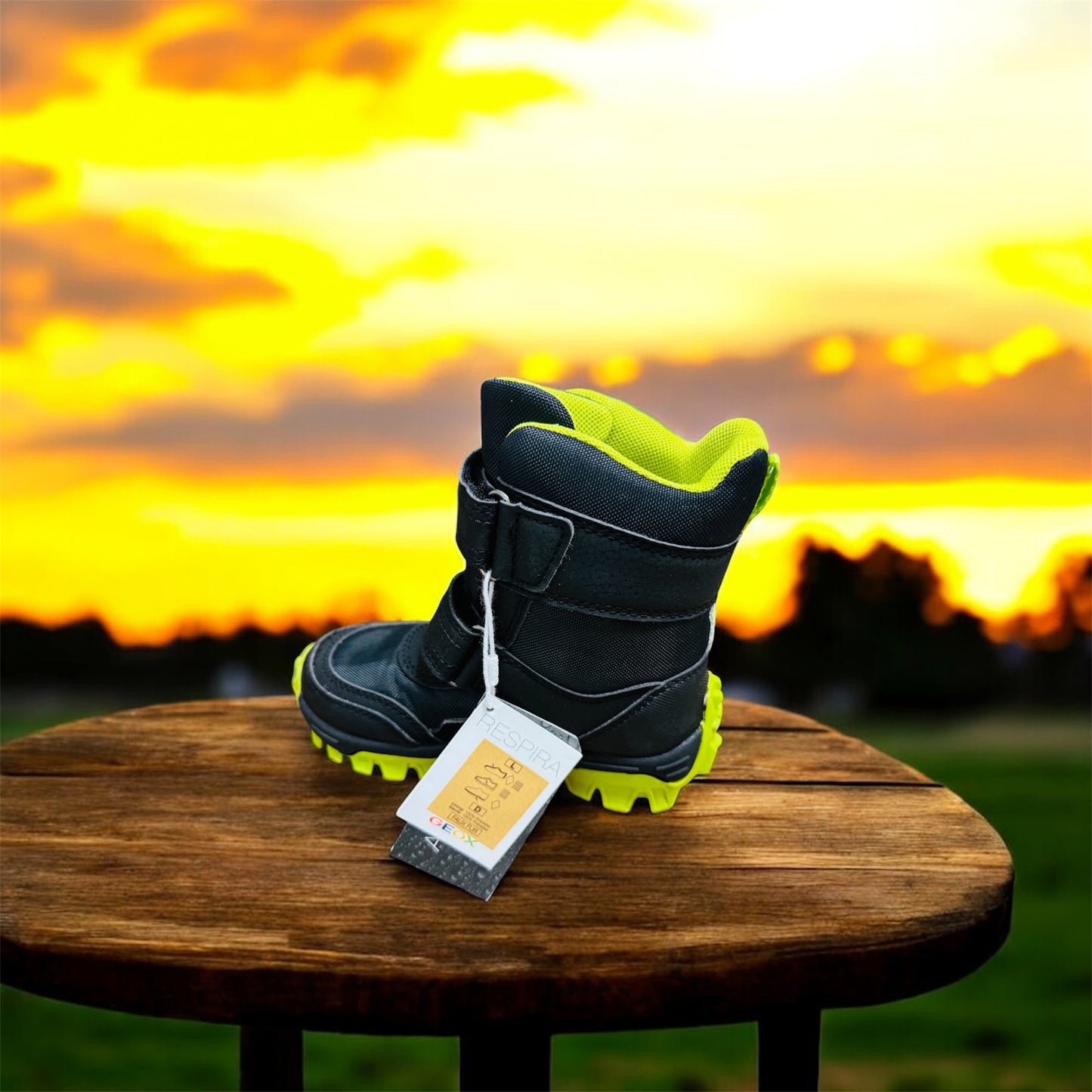 Geox HIMALAYA B.B ABX C - NYL+DBK Kinder Stiefel in Schwarz Herstellernummer: J36FRC OFUCE C0802 ( Letzte Stück ) - Lieber Deem Billiger Shop
