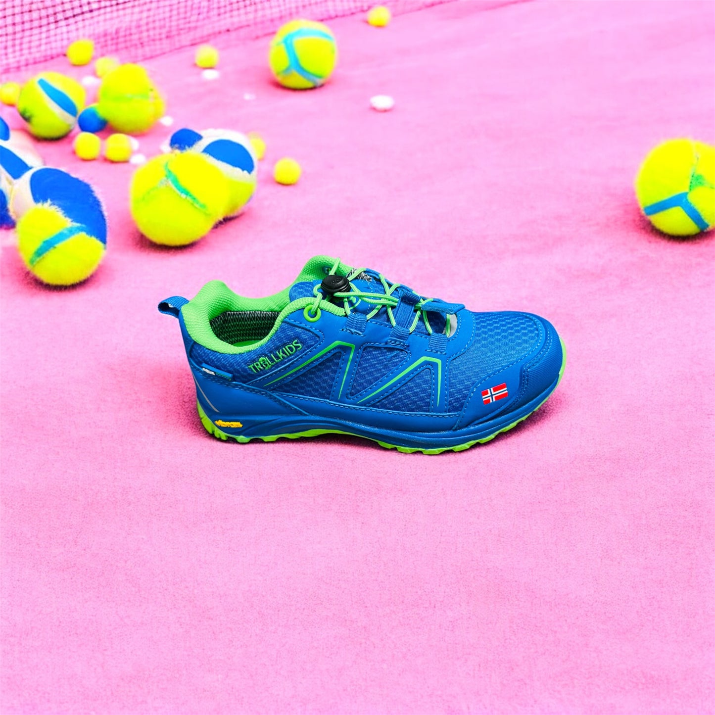 Trollkids Skarvan Hiker Low Kinder Sneaker in Medium Blue/Green Herstellernummer : 473-106-034 ( Letzte Stück ) - Lieber Deem Billiger Shop
