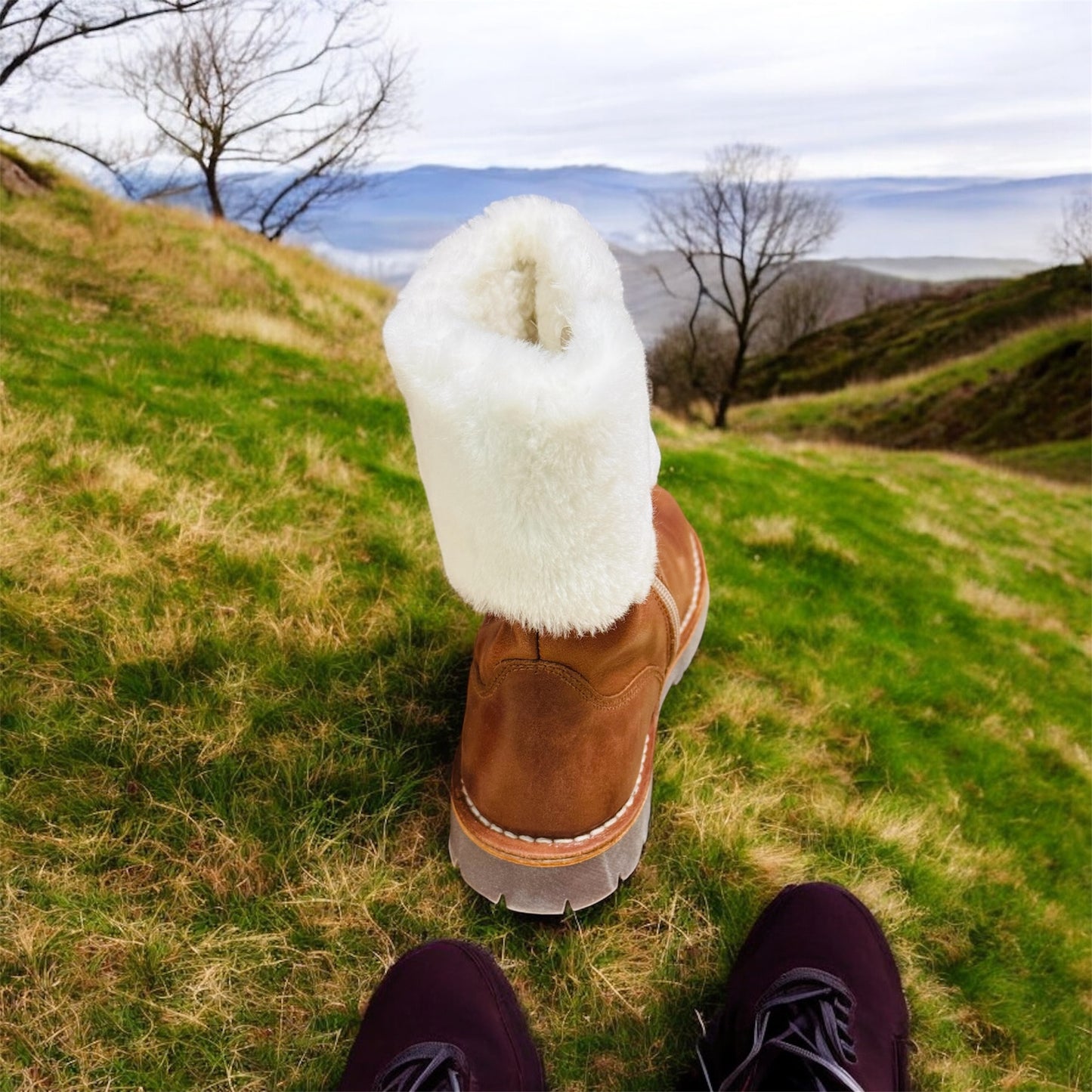 Pom Pom Leder Winter Kinderstiefel in Braun Herstellernummer : PP5113/0224/03 ( Letzte Stück ) - Lieber Deem Billiger Shop