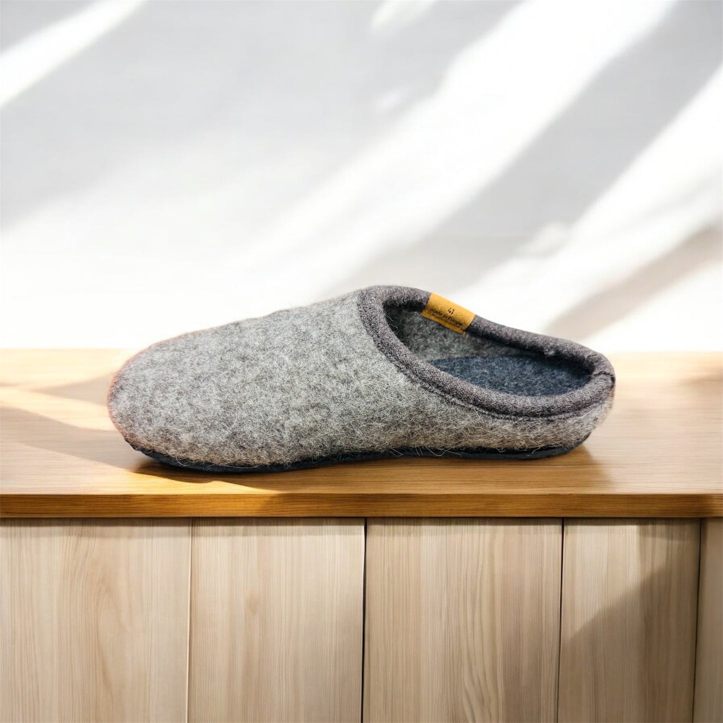 Gottstein ALP-COMFORT-FE Natur Unisex Hausschuhe in Grau Herstellernummer: 48403-4850/41 (Letzte Stück ) - Lieber Deem Billiger Shop