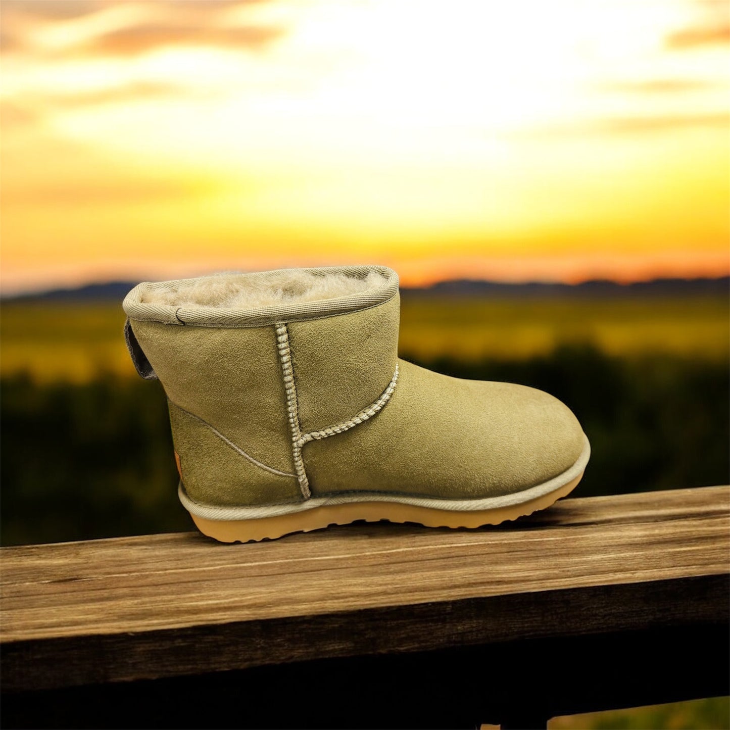 UGG W Classic Mini ll Damen Boots in Farbe Antilope Herstellernummer : W/1016222 ( Letzte Stück ) - Lieber Deem Billiger Shop