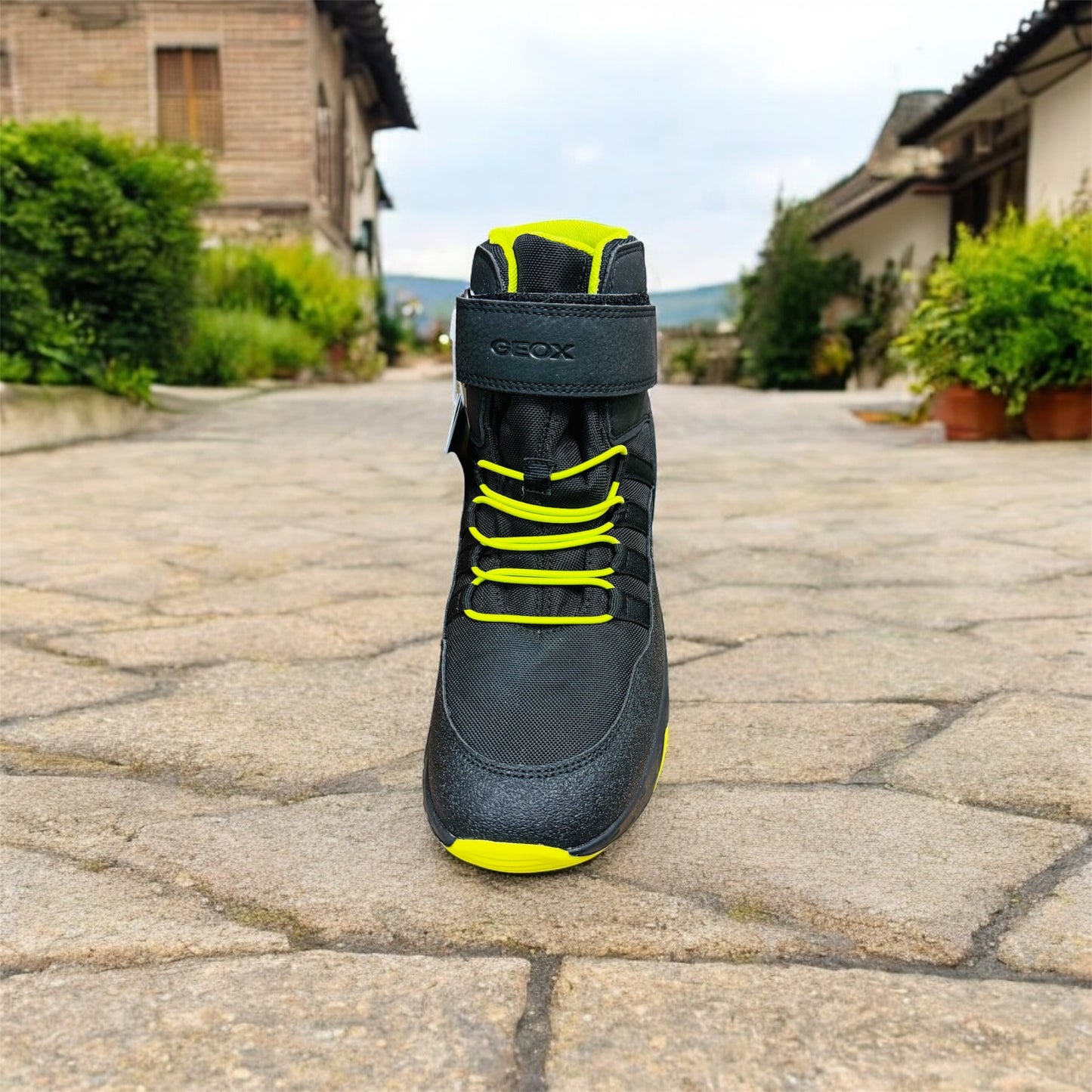 Geox Amphibiox J SENTIERO B.B ABX B - NYL+DBK Kinder Stiefeln in Black/Lime Herstellernummer: J46FSB OFUCE C0802 ( Letzte Stück ) - Lieber Deem Billiger Shop