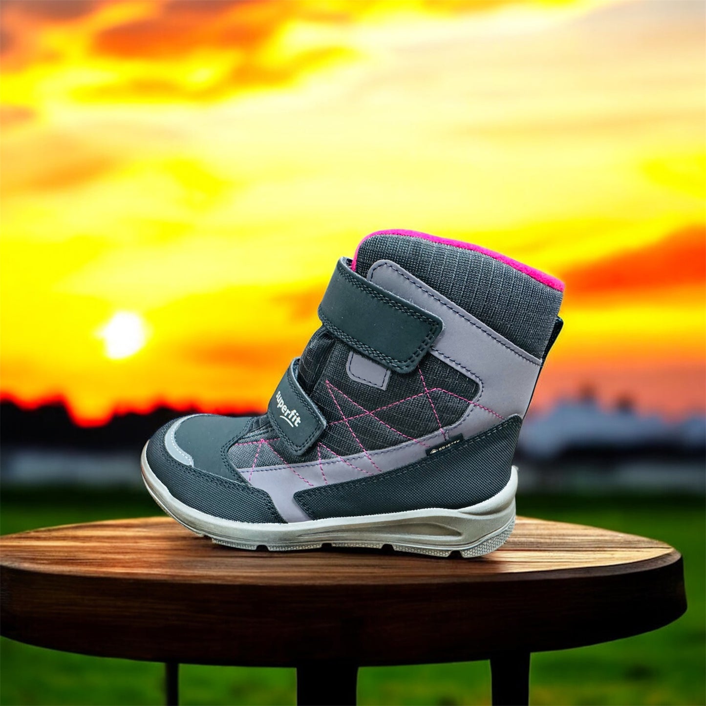 Superfit Mars Weite M 4 Kinder Stiefel in Grau/Lila Herstellernummer : 1-009086-2020 ( Letzte Stück ) - Lieber Deem Billiger Shop