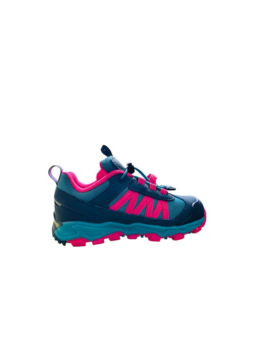 Trollkids Tronfjell Hiker Low children's sneakers in Dark Turquoise/Light Magenta