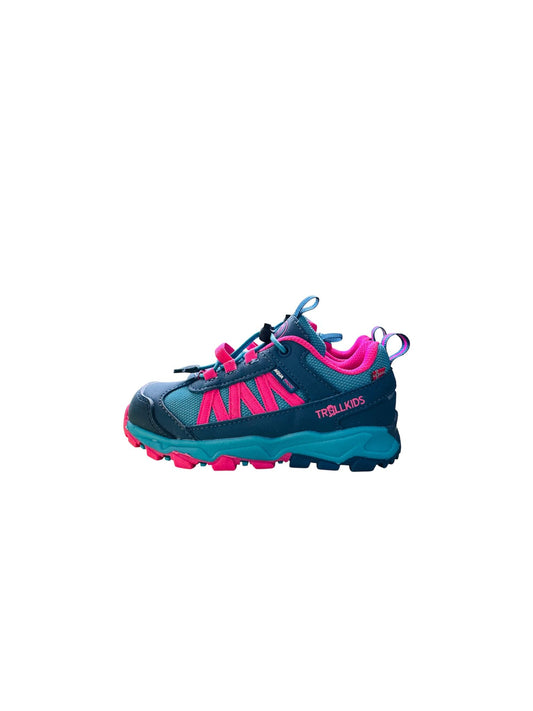Trollkids Tronfjell Hiker Low children's sneakers in Dark Turquoise/Light Magenta