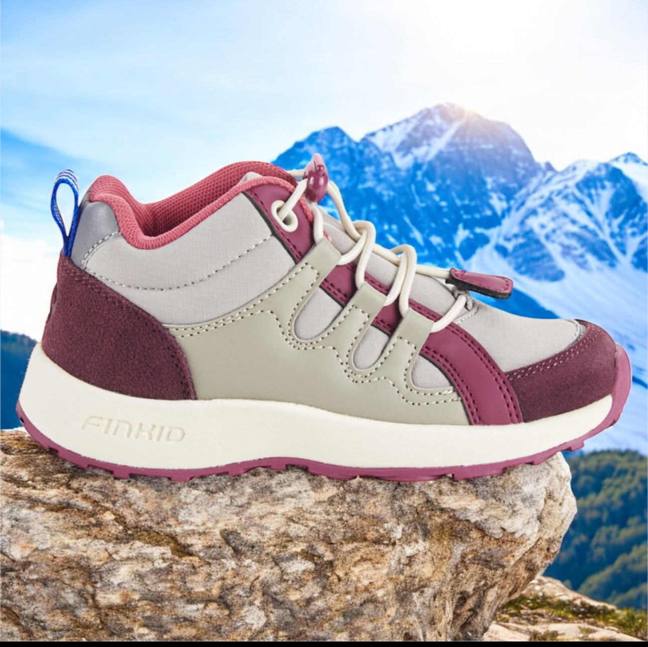 Finkid Sammal Outdoor Children's Winter Sneakers in Beet