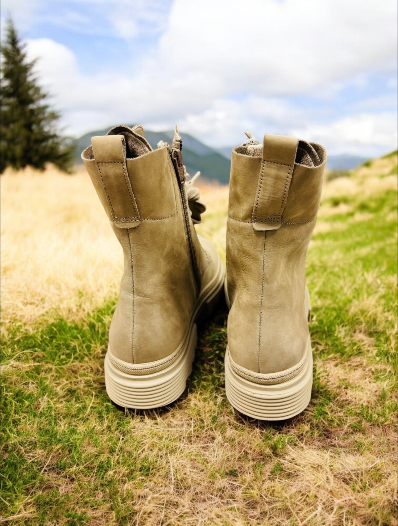 Gabor Comfort Soft Nubuk Silk Frotte Damen Stiefeletten in Beige Herstellernummer : 32.515.31  (Letzte Stück) - Lieber Deem  Billiger Shop