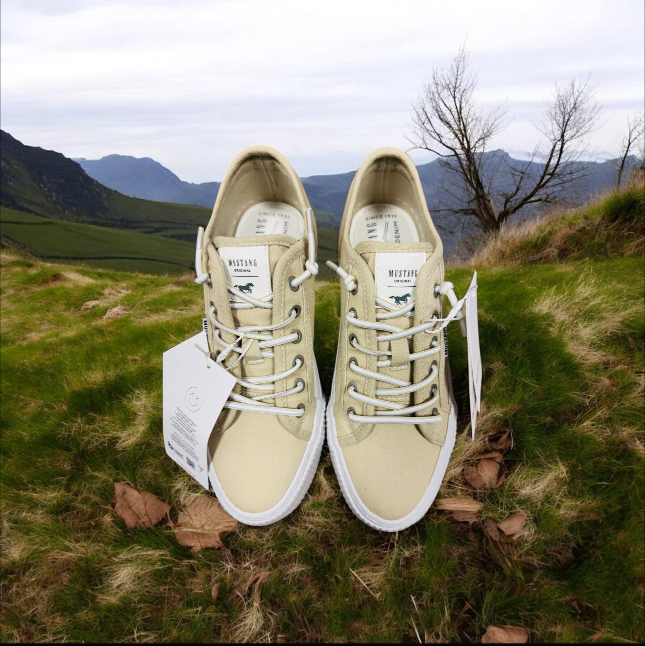 Mustang Damen Sneaker in Beige Herstellernummer: 903493 ( Letzte Stück ) - Lieber Deem  Billiger Shop
