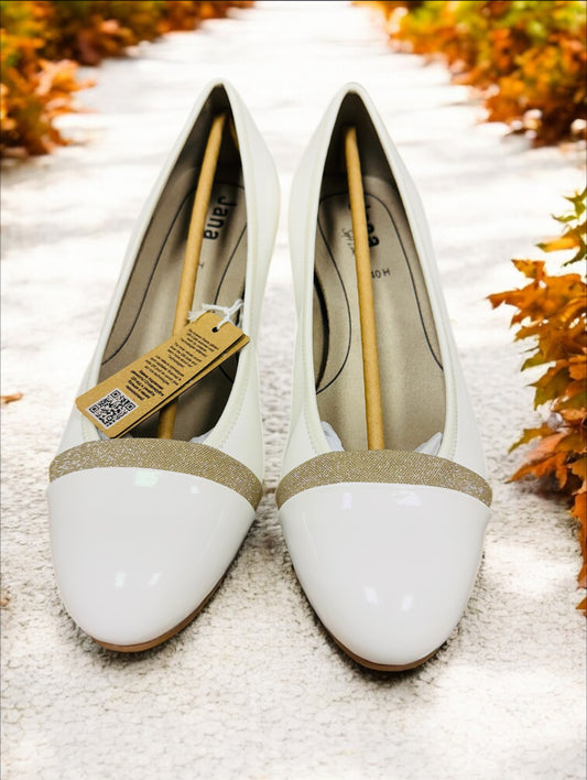 Jana Vegan Damen Pumps in Weiß Herstellernummer : M2236641 ( Letzte Stück ) - Lieber Deem  Billiger Shop