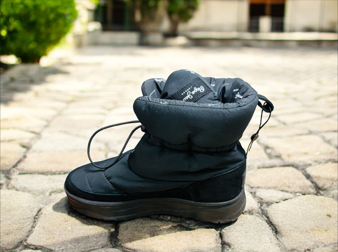 Pepe Jeans London Kore Snow Style Damen Schuhe in Schwarz Herstellernummer : PLS31503999 ( Letzte Stück ) - Lieber Deem  Billiger Shop