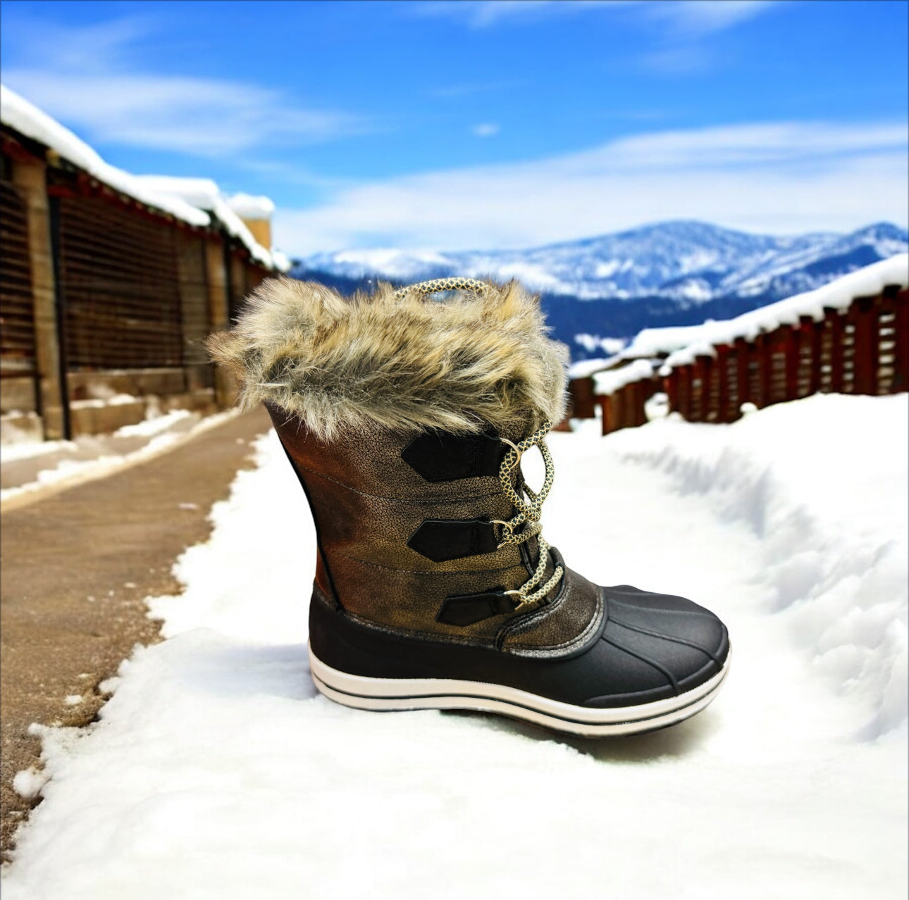 Kimberfeel Damenstiefel Mont Blanc at your Feet in Schwarz Herstellernummer: Diana OR Noir ( Letzte Stück ) - Lieber Deem  Billiger Shop