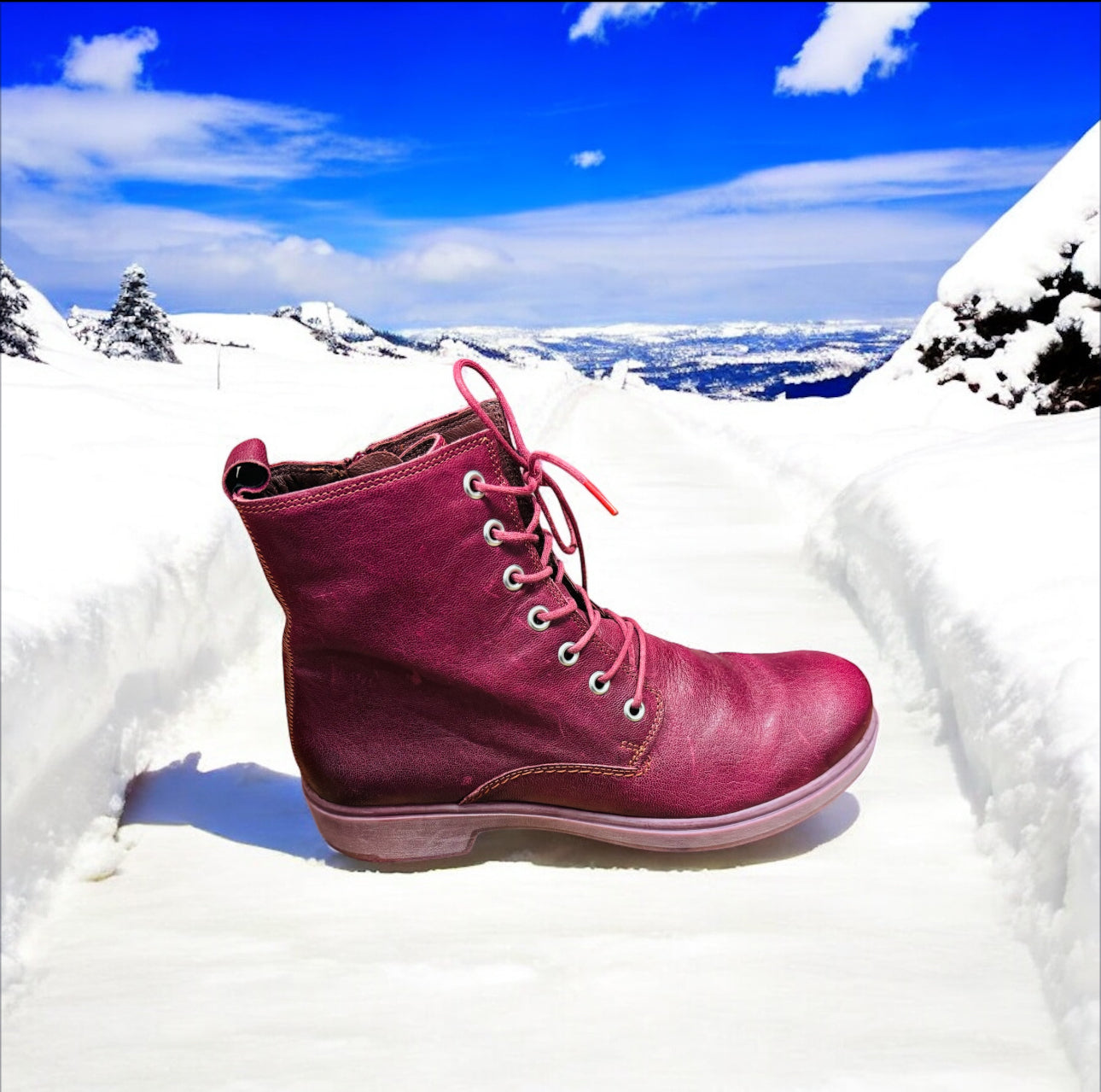 Think Cogita Mangolia Damen Stiefel in Rot Herstellernummer: 3-000406-5020 ( Letzte Stück ) - Lieber Deem  Billiger Shop
