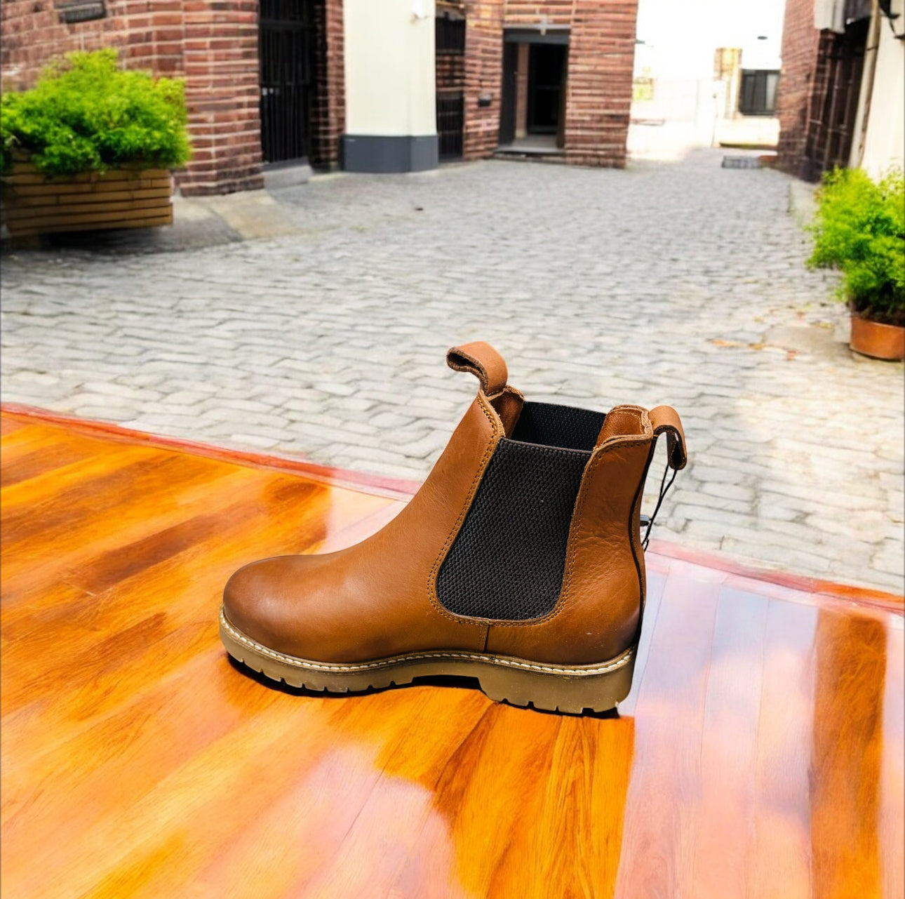 Traveliń Randers Damen Stiefel in Cognac Herstellernummer: Randers ( Letzte Stück ) - Lieber Deem  Billiger Shop