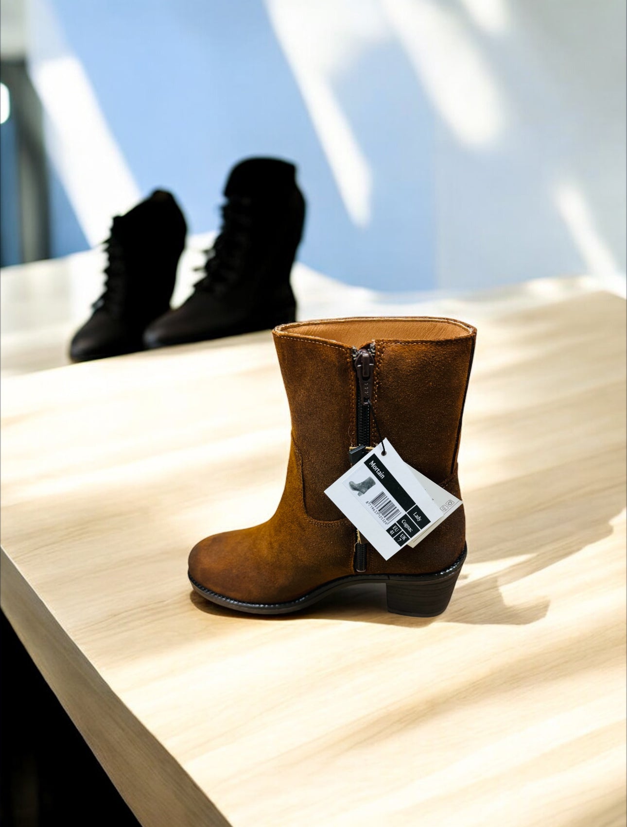 Travelin Damen Mortain Stiefel in Farbe Cognac ( Letzte Stück ) - Lieber Deem  Billiger Shop