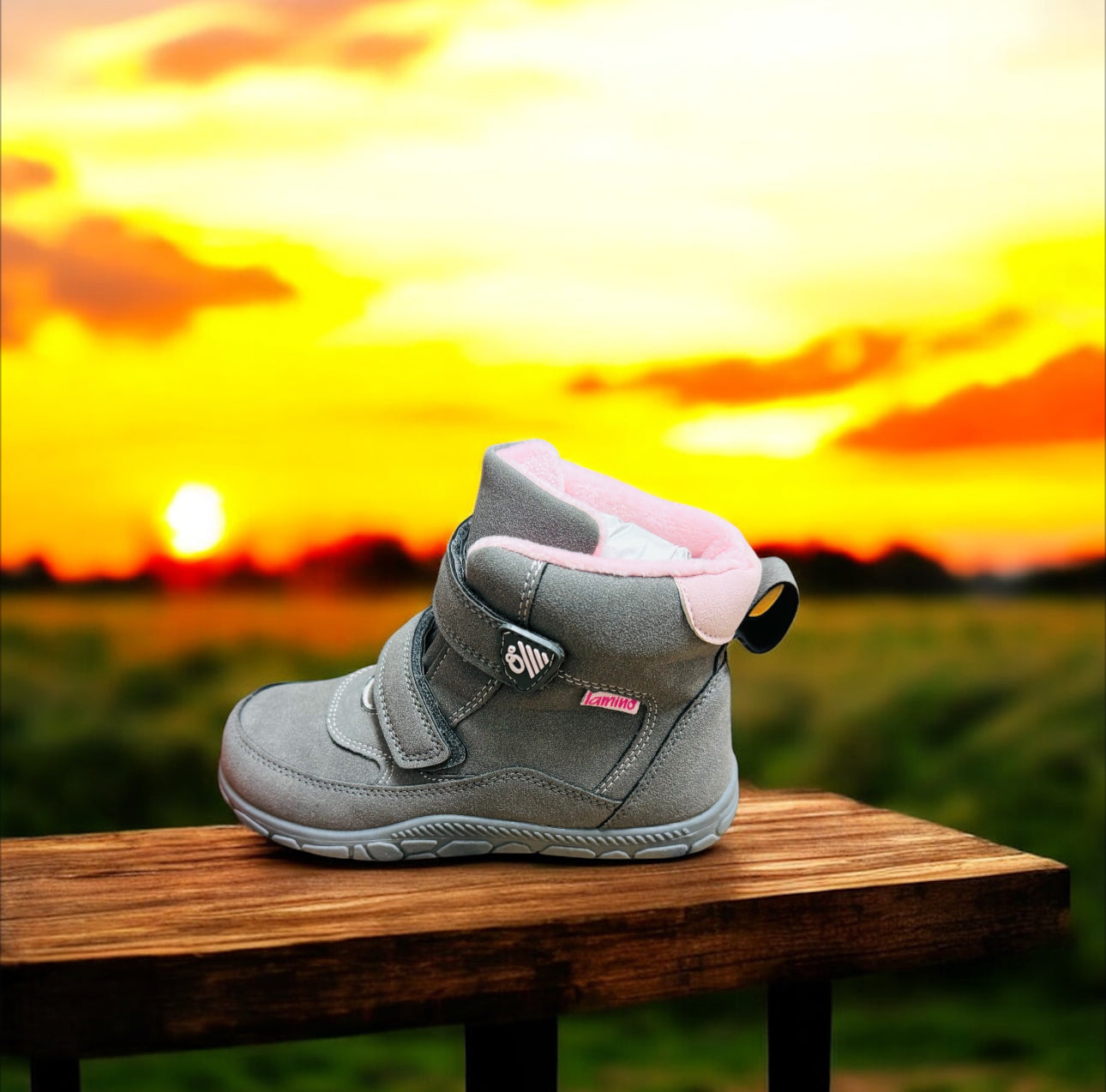 Lamino Pu Kinder Schuhe in Grau Herstellernummer : W2460801 ( Letzte Stück ) - Lieber Deem  Billiger Shop