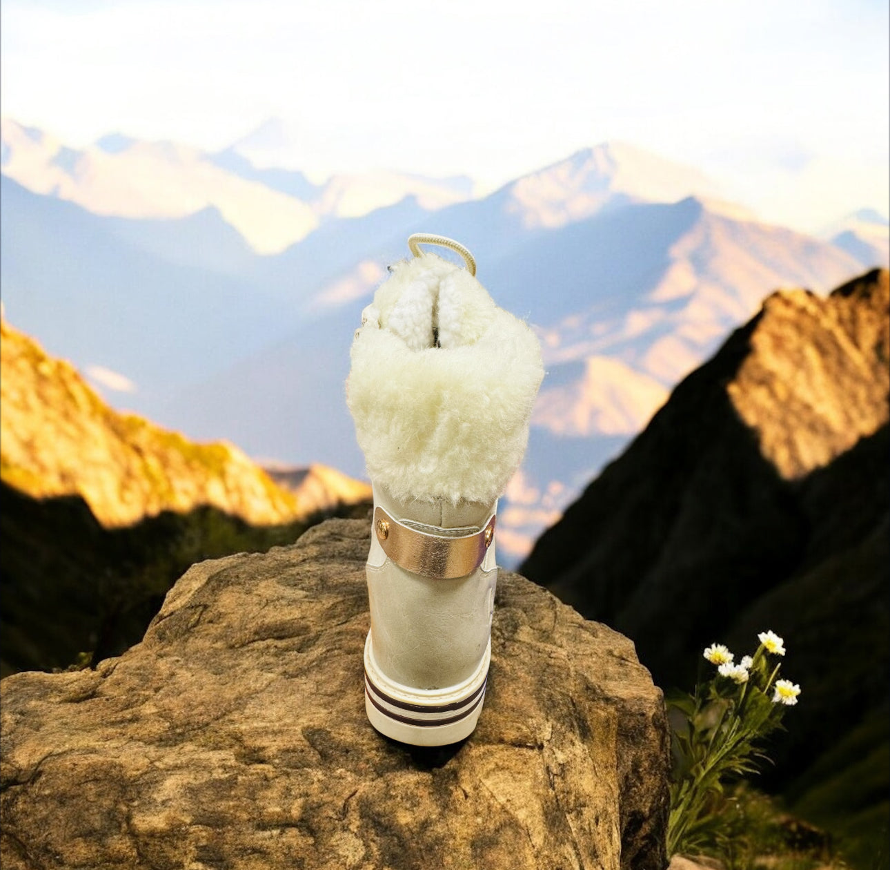 Kimberfeel Flavie Damen Winterstiefel in Creme ( Letzte Stück ) - Lieber Deem  Billiger Shop