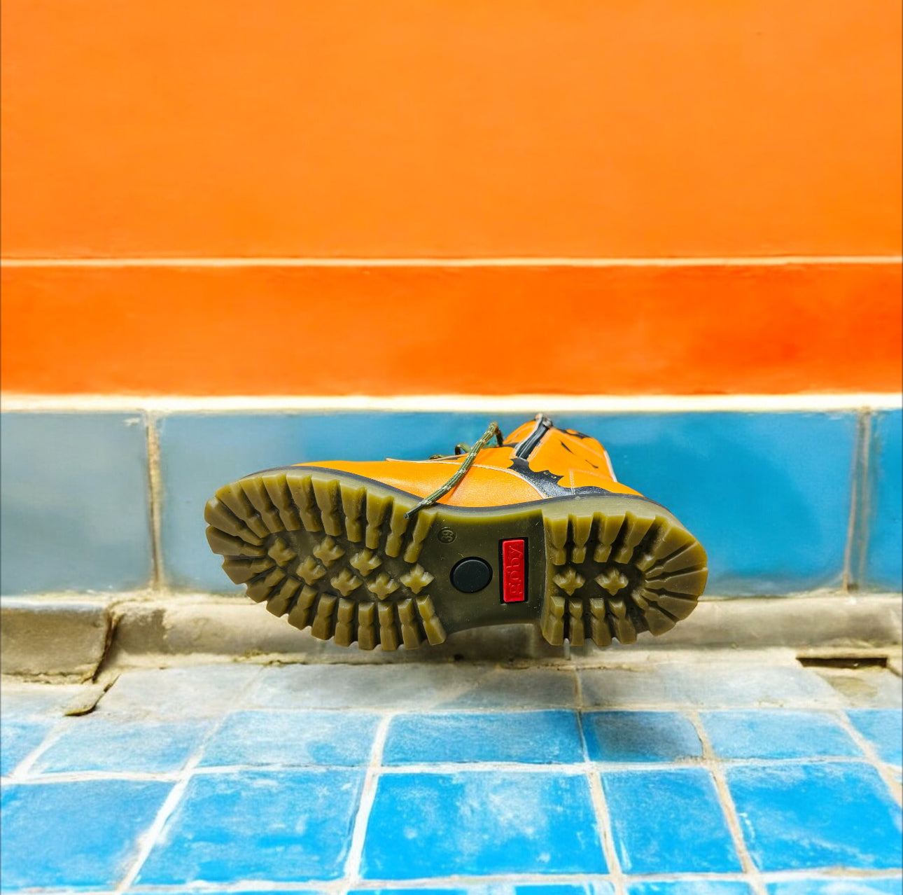 Goby Damen Stiefel in Orange/Schwarz Herstellernummer: WMAT114/39 ( Letzte Stück ) - Lieber Deem  Billiger Shop