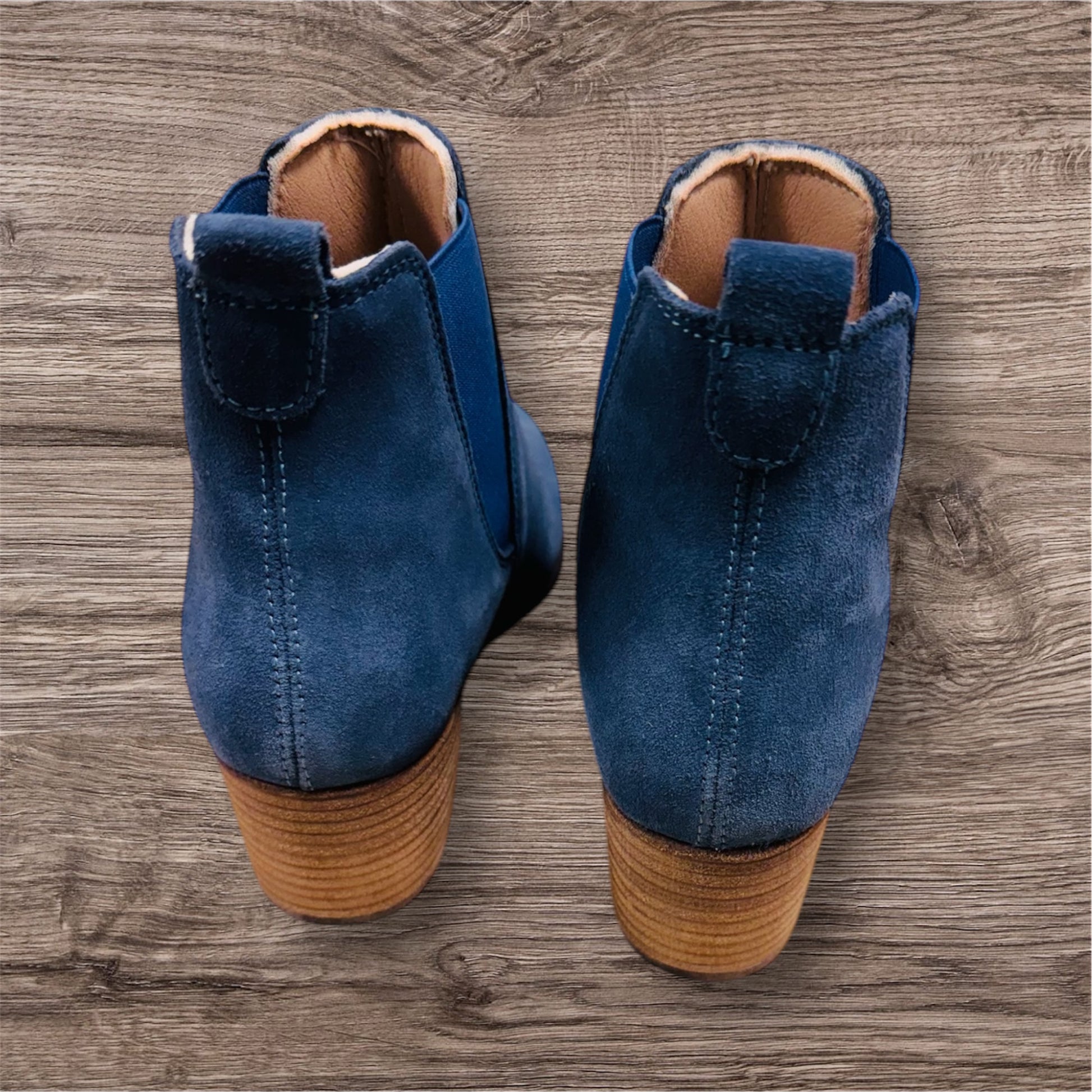 G. Quarenghi Damen Leder Ankle Boots  Blau ( Letzte Stück ) - Lieber Deem  Billiger Shop