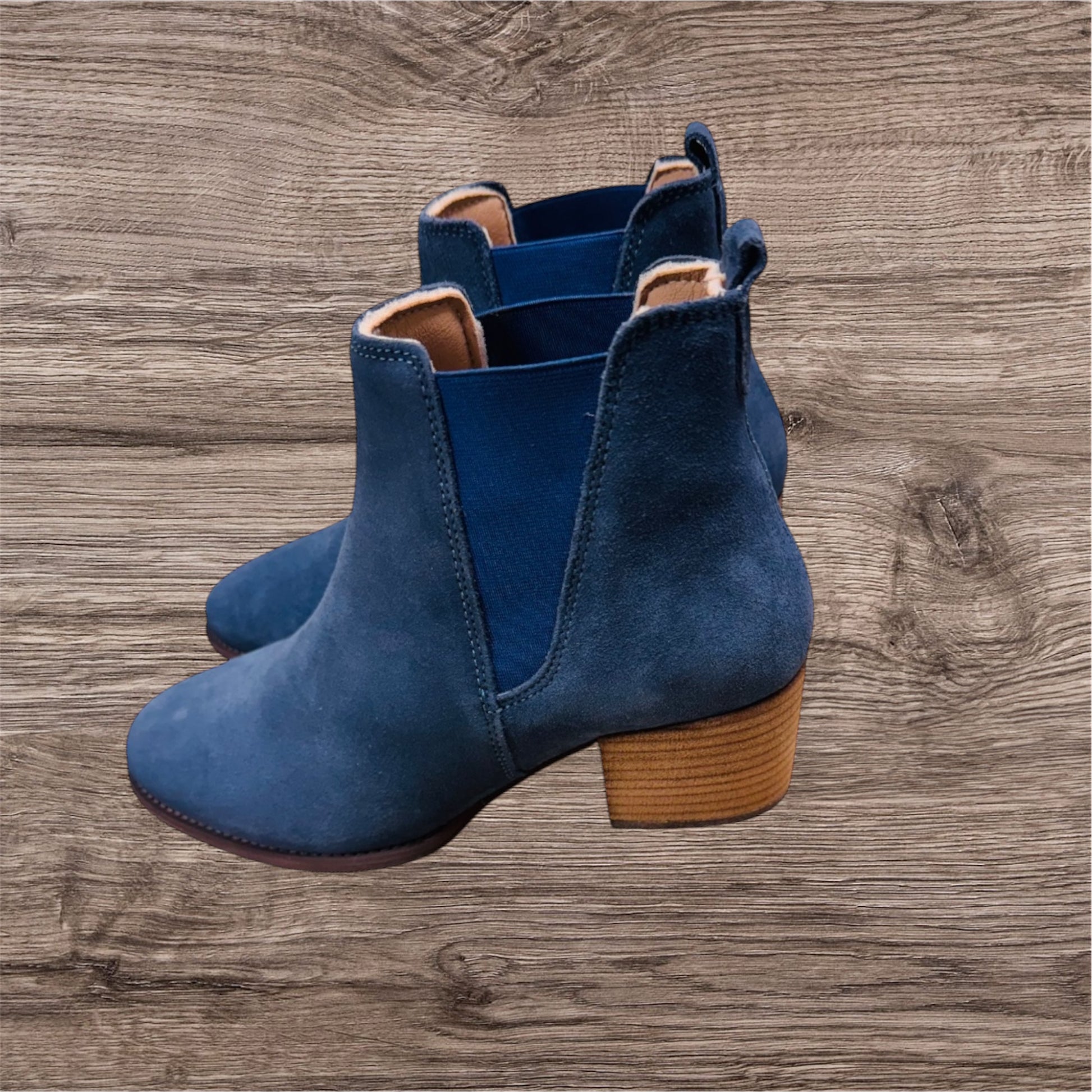 G. Quarenghi Damen Leder Ankle Boots  Blau ( Letzte Stück ) - Lieber Deem  Billiger Shop