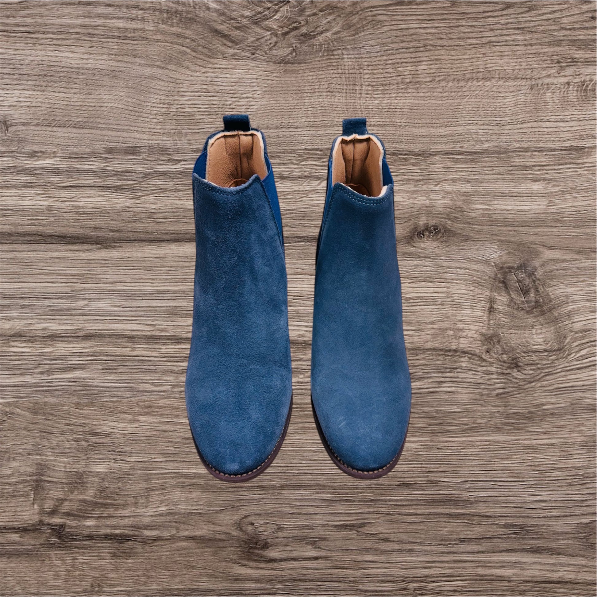 G. Quarenghi Damen Leder Ankle Boots  Blau ( Letzte Stück ) - Lieber Deem  Billiger Shop