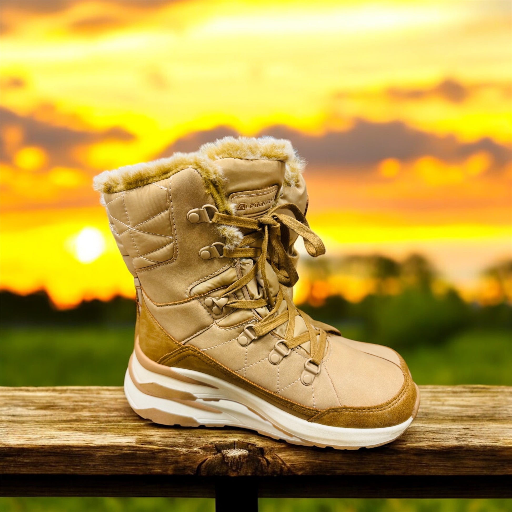 Alpine Pro Damen Winterboots in Hellbraun Herstellernummer: LBTY412251G Jasda - Lieber Deem  Billiger Shop