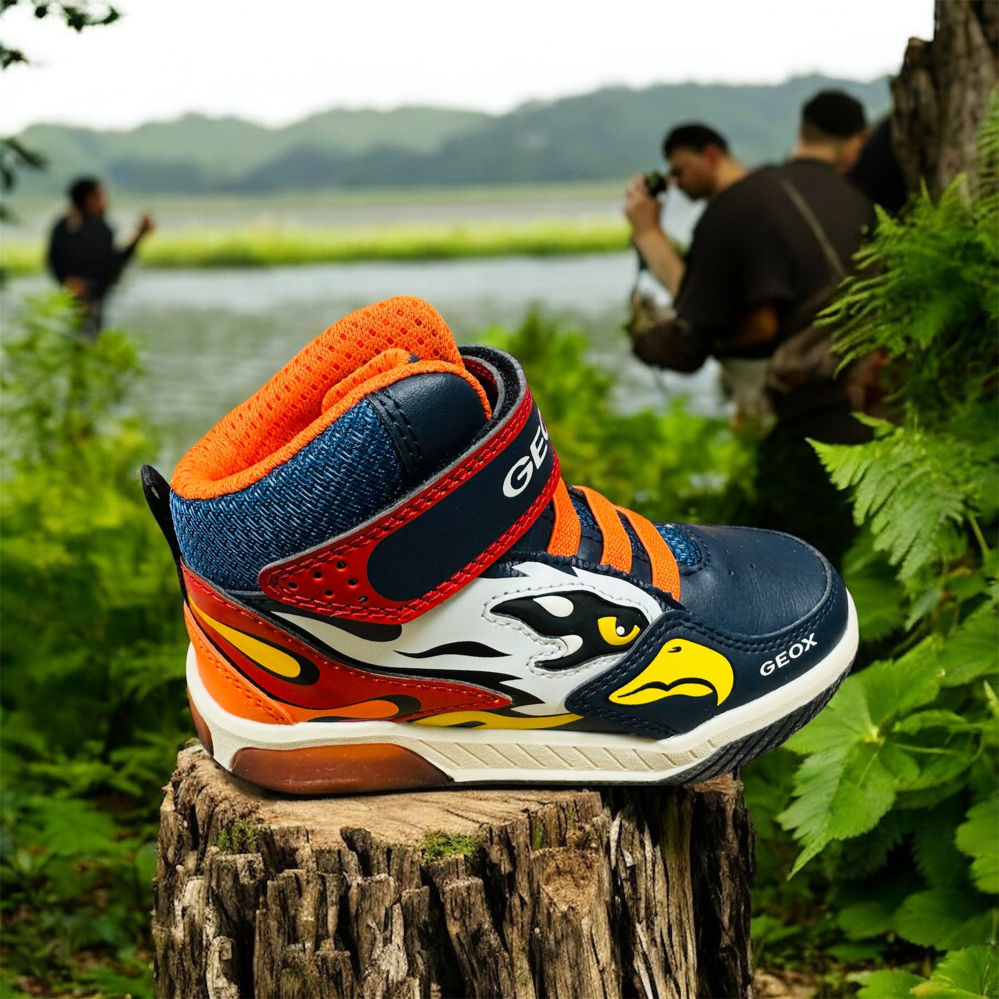 GEOX J INEK BOY B Kinder Sneaker In NAVY/ ORANGE  Herstellernummer: J369CB OBU11 C0659  ( Letzte Stück ) - Lieber Deem  Billiger Shop