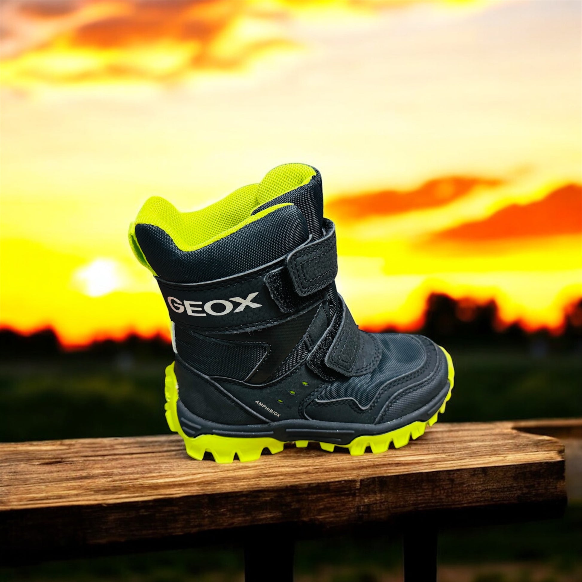 Geox HIMALAYA B.B ABX C - NYL+DBK Kinder Stiefel in Schwarz Herstellernummer: J36FRC OFUCE C0802 ( Letzte Stück ) - Lieber Deem  Billiger Shop