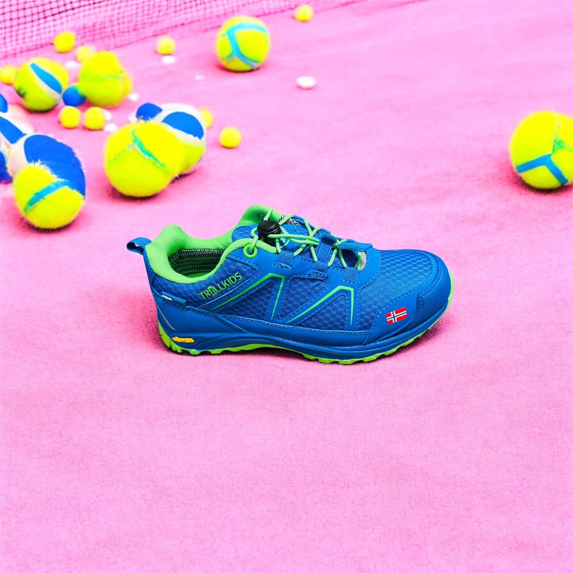 Trollkids Skarvan Hiker Low Kinder Sneaker in Medium Blue/Green Herstellernummer : 473-106-034 ( Letzte Stück ) - Lieber Deem  Billiger Shop