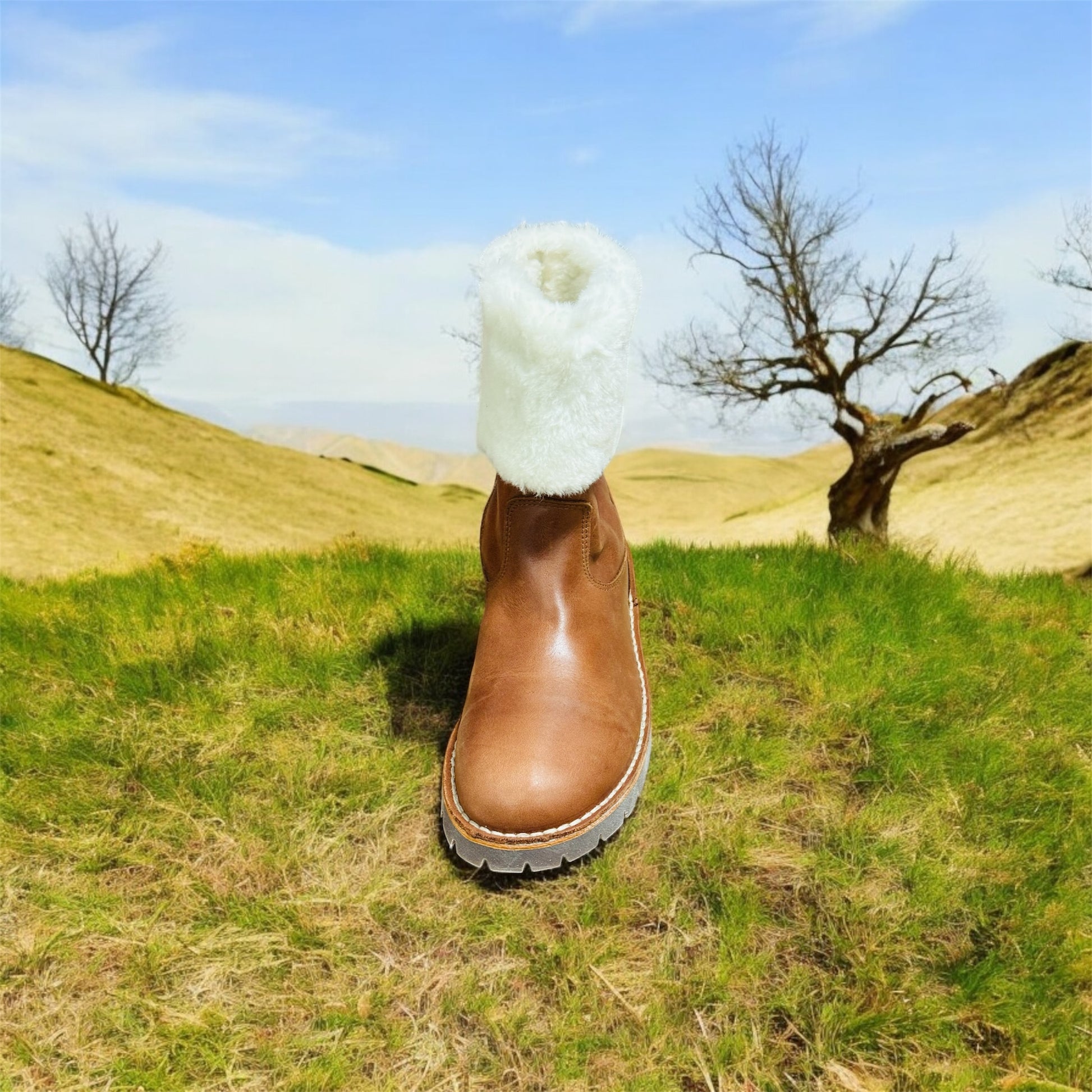 Pom Pom Leder Winter Kinderstiefel in Braun Herstellernummer : PP5113/0224/03 ( Letzte Stück ) - Lieber Deem  Billiger Shop