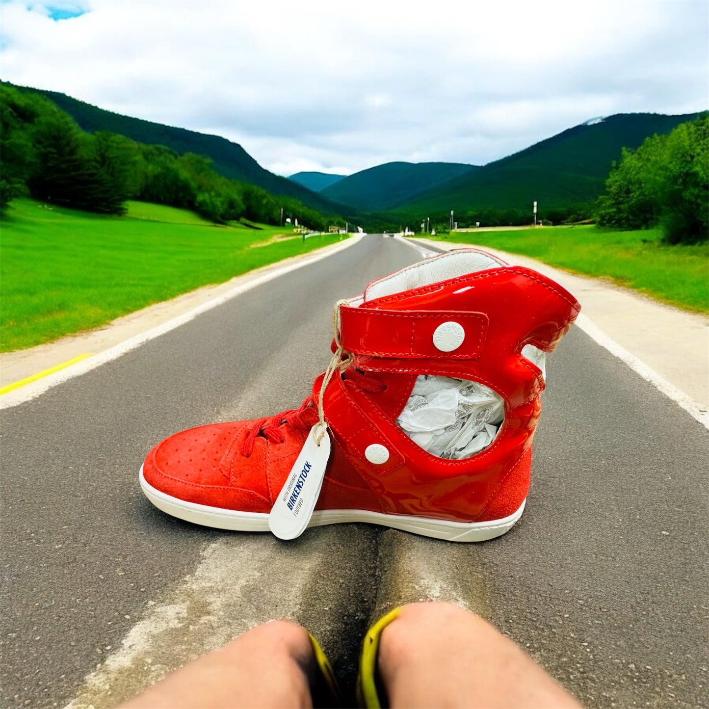 Birkenstock Thessaloniki Damen Sneaker in Rot Herstellernummer : 1004558 ( Letzte Stück ) - Lieber Deem  Billiger Shop