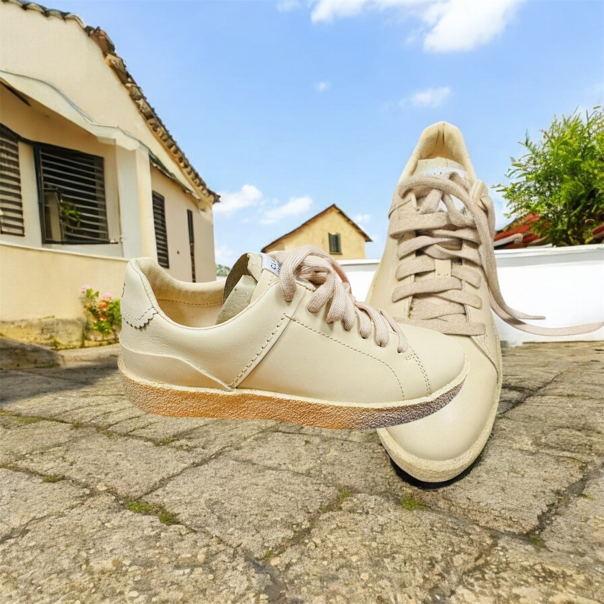Clarks Original Damen Sneaker in Beige Herstellernummer : 26164437 ( Letzte Stück ) - Lieber Deem  Billiger Shop